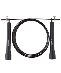 Скакалка STARFIT RP-202 с подшипниками, с пластиковыми ручками, черный, 3 м QOo8HYsniqM4lfZCE5N2X0 - фото 28720