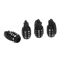 Колпачок на вентиль TORSO граната, чёрные 2630101 - фото 29011