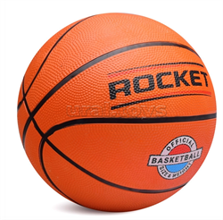Мяч баскетбольный оранжевый ROCKET,PVC,размер 7,520 г R0096 - фото 30177
