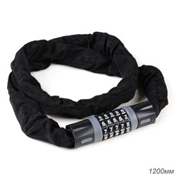 Замок кодовый R-LOCK CHAIN, чёрно-серый 709135 - фото 31734