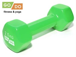 Гантель GO DO в виниловой оболочке.  Вес 2,5  кг JqHyQ9Ncio-L-hJXYZFjJ2