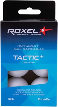 Мяч н/т Roxel 1* Tactic, белый (6шт.) e71KVoBrjZc8EtoWxFHFQ2
