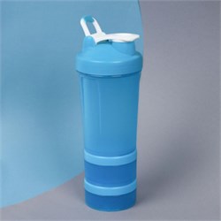 Бутылка/Шейкер MET-Rx SHS-450 синяя, для спортивного питания 450ML 734997 - фото 37406