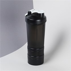 Бутылка/Шейкер MET-Rx SHS-450 чёрная, для спортивного питания 450ML 734998 - фото 37407