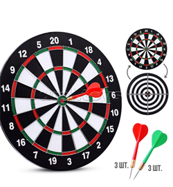 Дартс двусторонний с дротиками 15 " Точно в цель! R0183