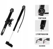 Велонасос COMIRON ARROW, алюминиевый цилиндр, прорезиненная пластиковая ручка, Presta-Schrader, 8,3 бар 738661