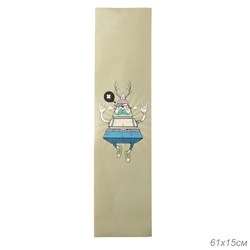 Шкурка противоскользящая для скейта логборда самоката GT300-5 размер 153х610мм 744996