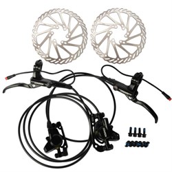 Тормозной набор дисковый гидравлический передний+задний для электробайков COMIRON HD-09E-1. 750356