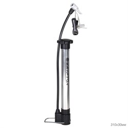 Насос для велосипеда ручной Krypton DQT-01, алюминиевый корпус, пластиковая ручка, размер 310х30мм, 220 см3.  / DQT-01.2 719474