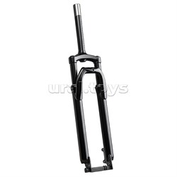 Вилка амортизационная 29" стальная, ход 60мм, под диск. торм. шток 1-1/8 210мм, прямой шток, черная ZF-D60-29