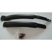 Комплект крыльев удлиненных, 24"-26",пластик, черный HN 06-1 black