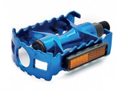 Педали алюминиевые, платформа 95*65мм, ось 9/16'',  синие, инд. уп. Vinca Sport VP 04А blue