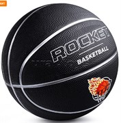 Мяч баскетбольный черный ROCKET размер 7, 550гр R0143-1
