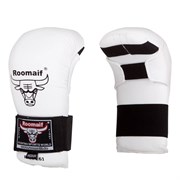 Спарринговые перчатки для карате RKM-260 ПУ белые (M) LDU2w1OviqpiqqVIwVk3D3