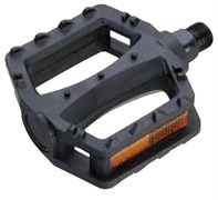Педали пластиковые детские, 84x78мм, ось 1/2", черные, инд.уп. Vinca Sport VP 620 1/2" black