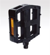 Педали пластиковые, платформа 104x95мм, ось 9/16", черный, инд.уп. Vinca Sport VP 855 black