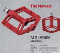 Педаль для MTB MIXIEER MX-P999, фрезерованный CNC алюминий, CR-MO ось 3 пром.подшипника, 9/16, 1 пара в индивид. коробке. 700864