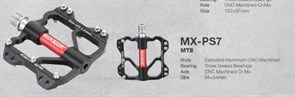 Педаль для MTB MIXIEER MX-PS7, фрезерованный CNC алюминий, CR-MO ось 3 пром.подшипника, 9/16, 1 пара в индивид. коробке 700866