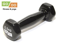 Гантель GO DO в виниловой оболочке. Вес 0,5 кг. EDco-K29g1bgMsLq1WeNc3