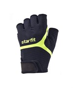 Перчатки для фитнеса Starfit WG-103, черный/ярко-зеленый 0Gmmg0UKjzRosFKKjJ5vg1
