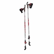 Палки для скандинавской ходьбы STC WALKER RED алюминий телескопические (100-135) 29556