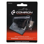 Колодки тормозные органические COMIRON RESIN P05/P09, для тормозных систем: SHIMANO XTR/XT/DEORE/SLX, с пружиной, блистер 686515