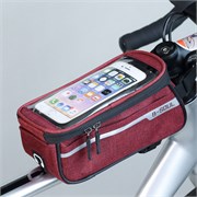 Сумка велосипедная на раму BICYCLE SOUL, бордовая, 21x10.5x9см. 738978