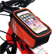 Сумка велосипедная на раму BICYCLE SOUL, оранжевая, 18.5х10х9см. 689019