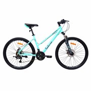 Велосипед 26" рама 17" 21sp COMIRON SAKURA голубой 739624