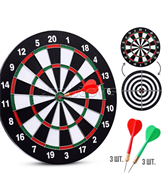 Дартс двусторонний с дротиками 15 