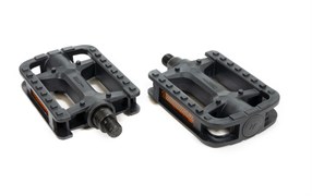 Педали TRIX CLASSIC пластиковые, 112x78мм, резьба 1/2", с шипами, черные PD-TX-826-1x2-BK