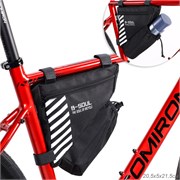 Сумка велосипедная подрамная BICYCLE SOUL, с боковой молнией, с отсеком для бутылки, крепление velcro 743519