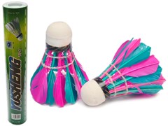 Волан перьевой цветной 01005