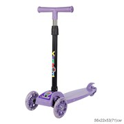 Самокат трехколесный облегчённый для детей от 3-х лет Yeenot GT105, цвет фиолетовый 736833