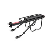 Багажник алюминиевый велосипедный 54х14 см с боковыми дугами на хомутах 738629