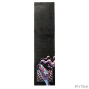 Шкурка противоскользящая для скейта логборда самоката GT300-2 размер 153х610мм 744993