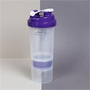 Бутылка/Шейкер СПАЙДЕР SHS-500 бело-синяя, для спортивного питания 500ML 735010