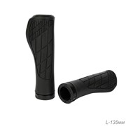 Грипсы 135 мм. Эргономичные. Ультрамягкие с PC струбцинами. 2 шт. Special Soft TPR. Black 750236