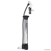 Насос для велосипеда ручной Krypton DQT-01, алюминиевый корпус, пластиковая ручка, размер 310х30мм, 220 см3.  / DQT-01.2 719474