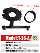 Крепление для держателя бачка универсальное. Крепится на руль или трубу.22.2-31.8мм. Алюминий 751547