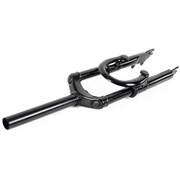 Вилка для велосипеда амортизационная 20" 1 1/8" Easing ES-122-2, сталь (черный / black) (дисковый тормоз, ход 100мм) NN005572