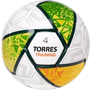 Мяч футб. TORRES Training, F323955, р.5, 32 пан. ПУ, 4 подкл. слоя, руч. сшивка, бело-зел-жёлт OHy5i1eliPKYRRnbQfxvv0