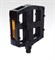 Педали пластиковые, платформа 104x95мм, ось 9/16", черный, инд.уп. Vinca Sport VP 855 black - фото 31312