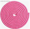 Скакалка гимнастическая неон-розовый серебро люрекс 3м 180г   4446803 4446803